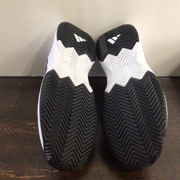 Adidas Mens Game Court 2 Tennis Shoes White Black Size 9 Court Shoes New - Picture 6 of 6